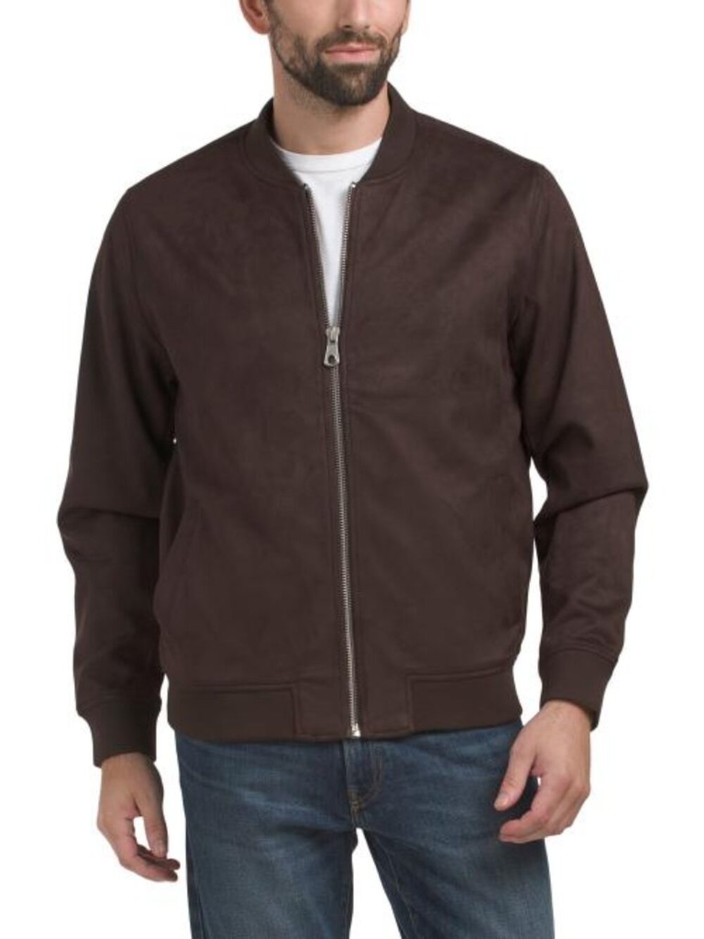 MARCONI Faux Suede Bomber